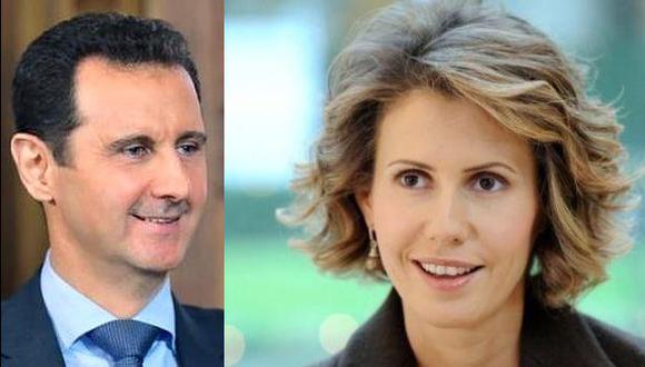 El presidente de Siria, Bashar al Assad, y la primera dama, Asma al Assad, dieron positivo para el COVID-19 (Foto: AFP)