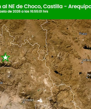 Temblor de magnitud 4 se registra por primera vez este año en Choco, Arequipa