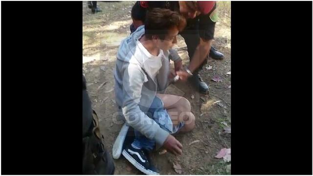 Secuestradores arrojan a universitario de un cerro al verse acorralados por PNP (VIDEO)