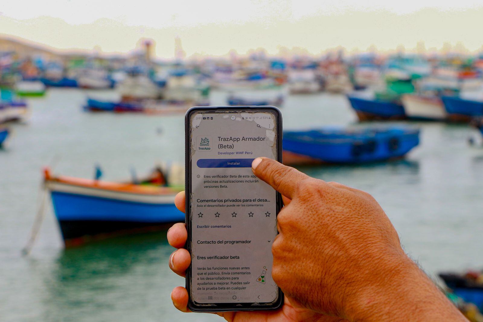 Aplicación ofrece más protección a los pescadores durante sus faenas en altamar.