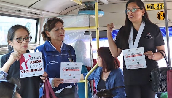 Difunden campaña en buses de transporte público. (Foto: Difusión)