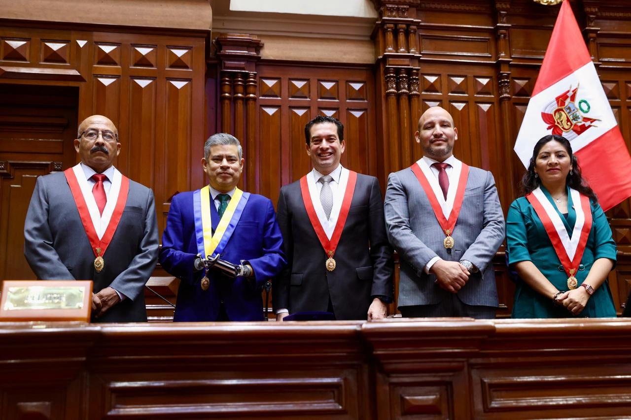Los integrantes del Parlamento Andino son Luis Fernando Galarreta Valarde (Fuerza Popular), Paul Percy Fernández Bravo (Juntos por el Perú), Marcio Marino Bendezú Echevarría (Partido del Buen Gobierno), Maali Olga Betty Del Pomar Saettone (Renovación Popular) y Jahn Clerk Nicanor Toledo Palomino (Partido Cívico Obras).