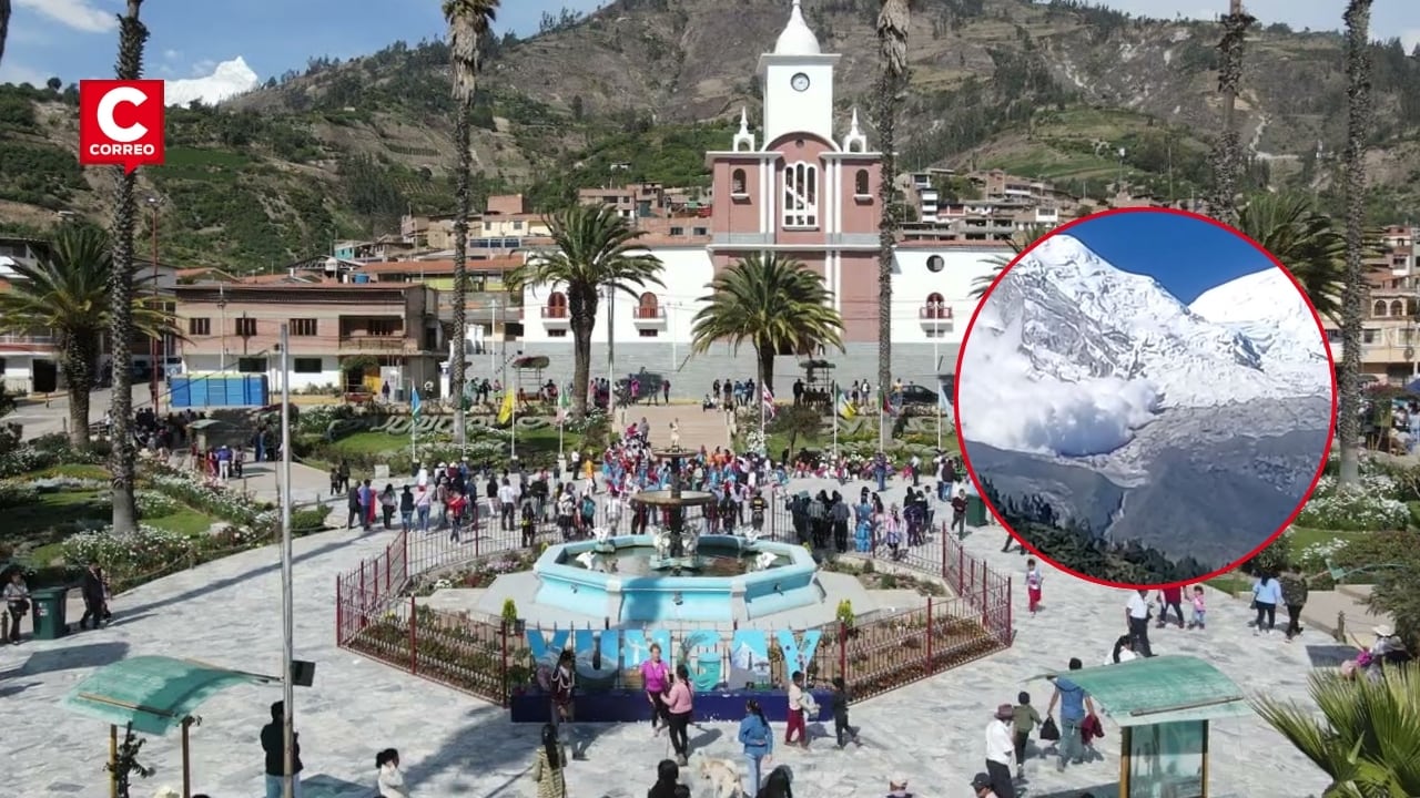 Áncash: Alcalde de Yungay advierte riesgo de avalancha tras deshielo de la masa glaciar. Composición: Diario Correo.