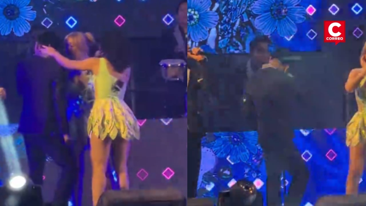 Óscar Junior se quiebra en concierto de La Bella Luz y envía mensaje a Naldy Saldaña: “Mucha fuerza”. Composición: Diario Correo.