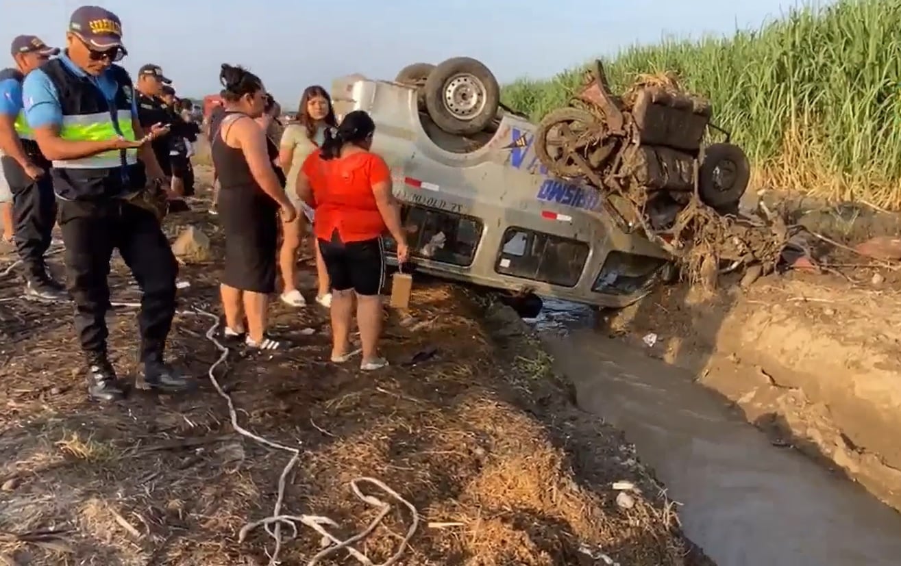 Accidente de tránsito ocurrió en la carretera Casa Grande-Chocope, en la provincia de Ascope.
