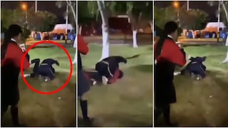 Pisco: estudiantes del colegio Bandera del Perú protagonizan brutal pelea en parque