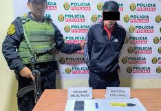 La Libertad: Envían a la cárcel a hombre que cayó con un aparato explosivo