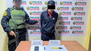 La Libertad: Envían a la cárcel a hombre que cayó con un aparato explosivo