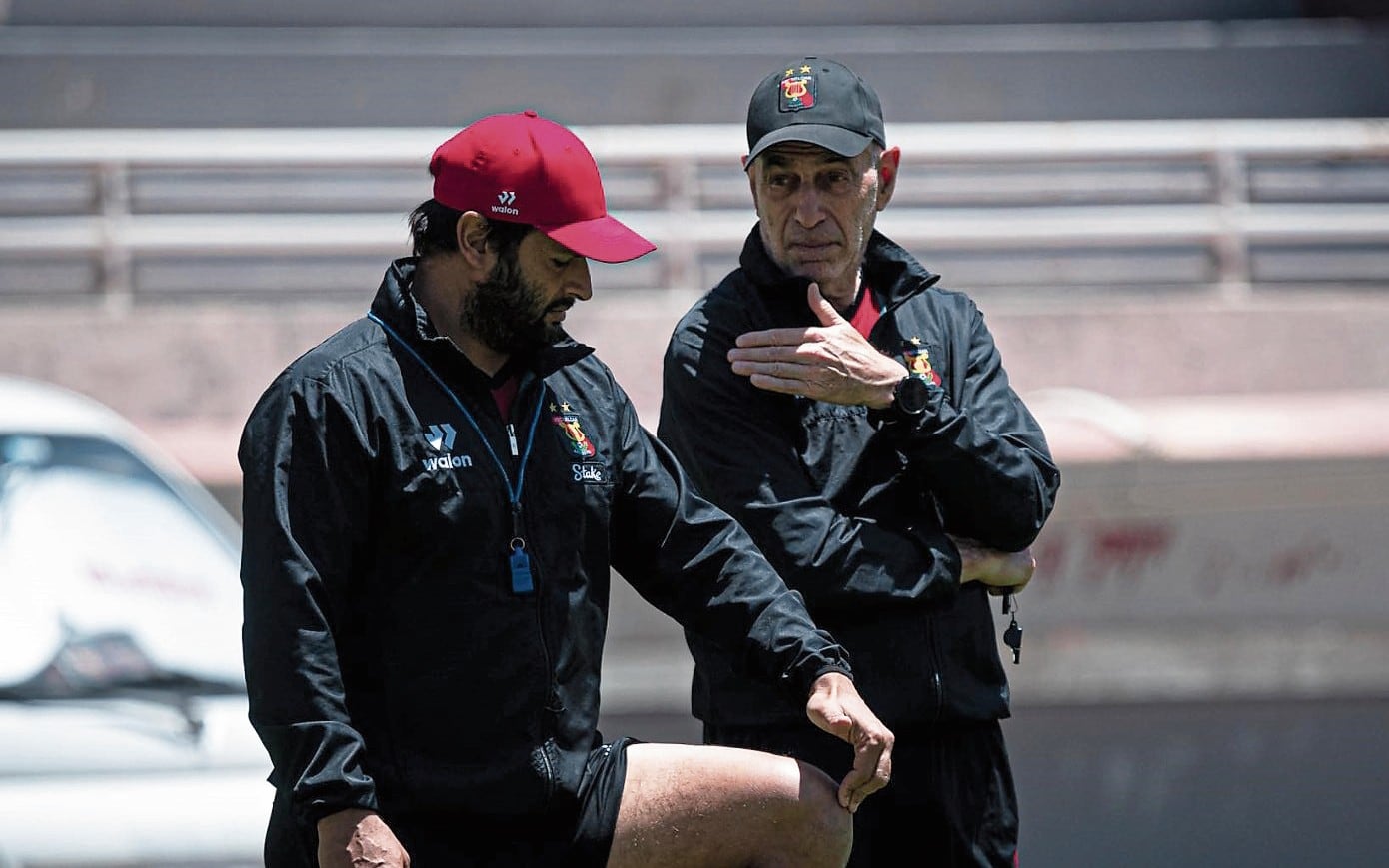 Preparadores físicos Martín Correa y Mario Mendaña. Foto: FBC Melgar
