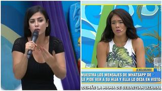 Jazmín Pinedo y Claudia Ramírez discuten en vivo por Sebastián Lizarzaburu (VIDEO)