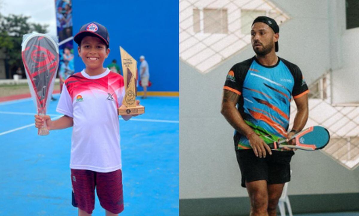 Valentino Salinas (11) y Joao Velásquez son los nuevos campeones nacionales de paleta frontón (Foto: Instagram)