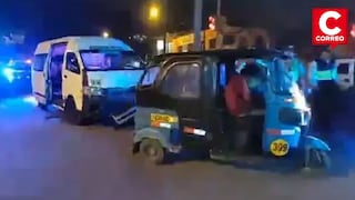 Callao: Triple choque en Ventanilla deja a mototaxista herido