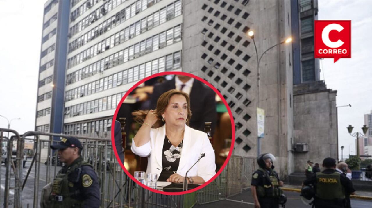 Presidenta Dina Boluarte declara ante la Fiscalía por caso Rolex. (Foto: Hugo Pérez / @photo.gec)