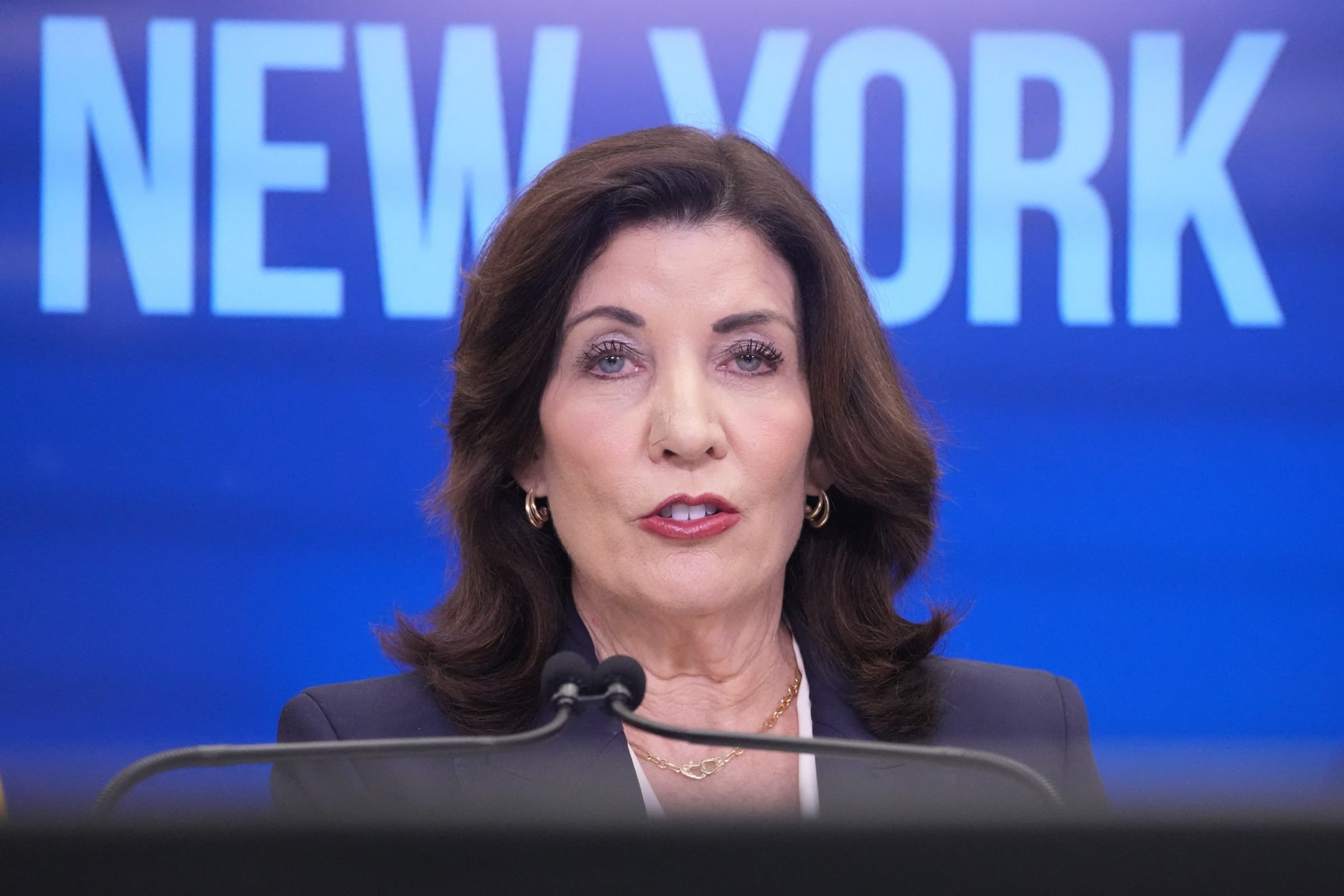 Kathy Hochul, gobernadora del estado de Nueva York (Foto: AFP).