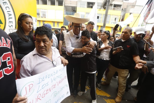 Roberto Sánchez en San Juan de Miraflores (Fotos: Jesús Saucedo/GEC)