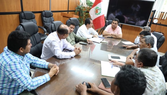 Juntas de Usuarios se reunió con gobernador regional de Piura, Luis Neyra León