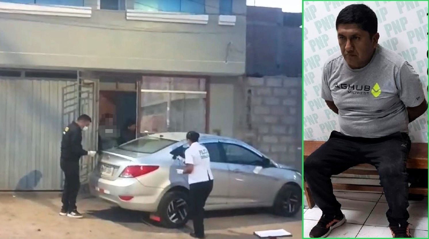 Policías de Leguía hicieron la persecución a integrantes de banda y capturaron a Willy Aycachi