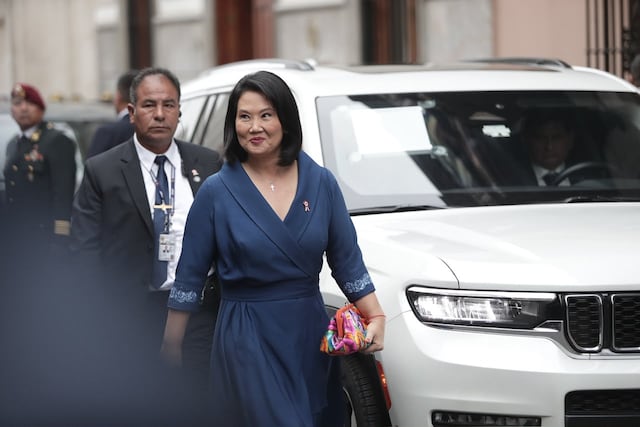Keiko Fujimori inicia agenda de la Transmisión de Mando en Torre Tagle