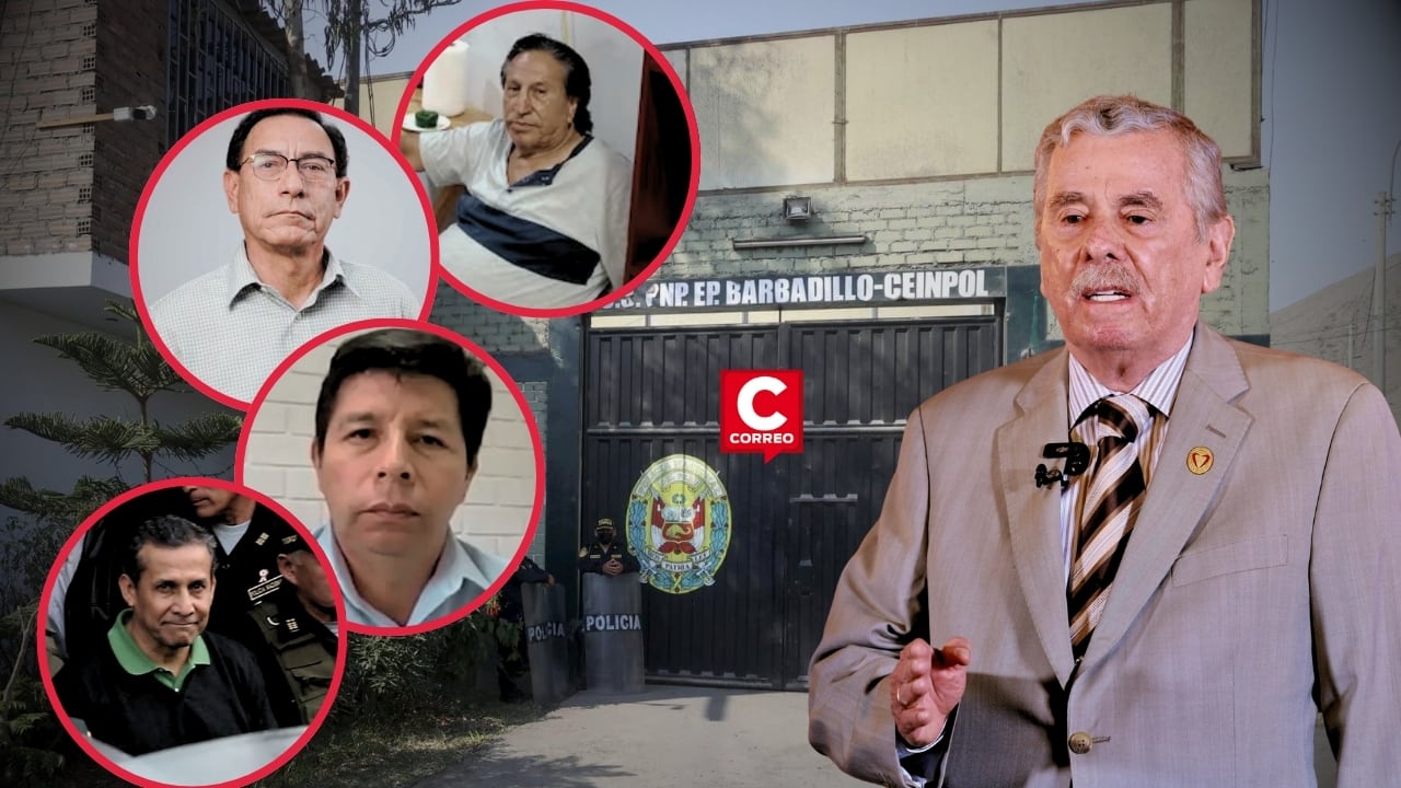 Rospigliosi respalda intervención en Barbadillo y alerta sobre privilegios en otras cárceles del Perú. Composición: Diario Correo.