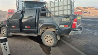 Nasca: violento choque entre camioneta y tráiler se registró en la Panamericana Sur