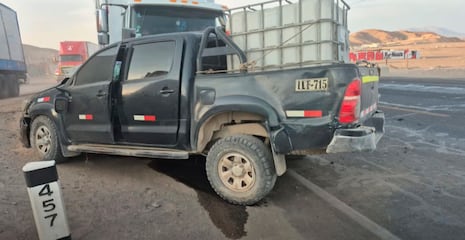 Nasca: violento choque entre camioneta y tráiler se registró en la Panamericana Sur