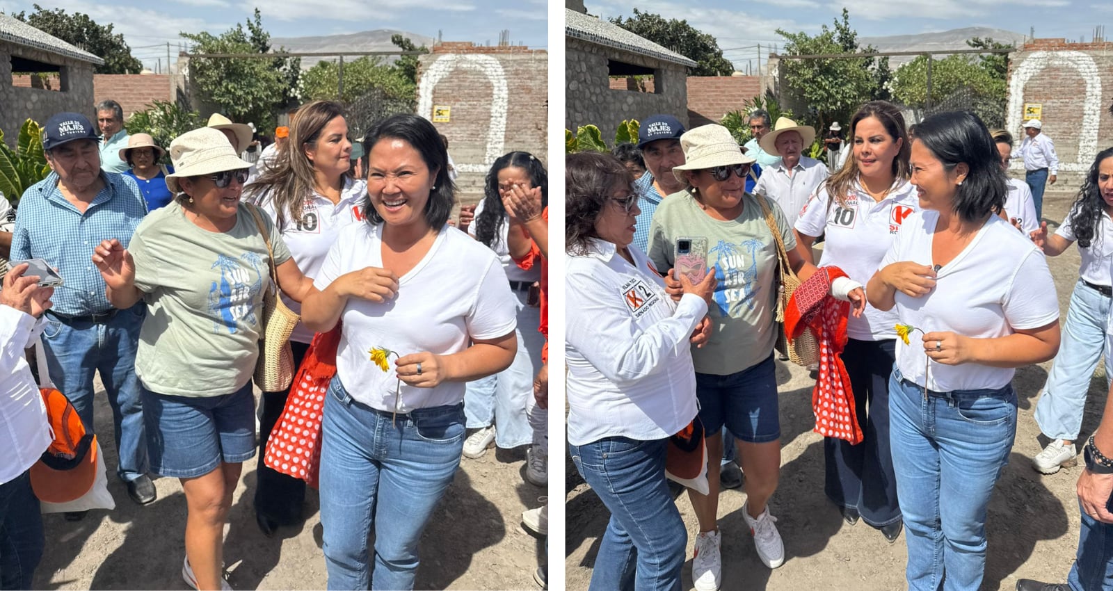 Keiko Fujimori llega a Arequipa y promete Majes Siguas II. Foto: GEC.