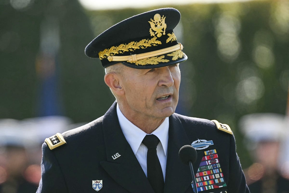 El jefe del Estado Mayor del Ejército de los Estados Unidos, el general Randy George. (Foto: Jim WATSON / AFP)