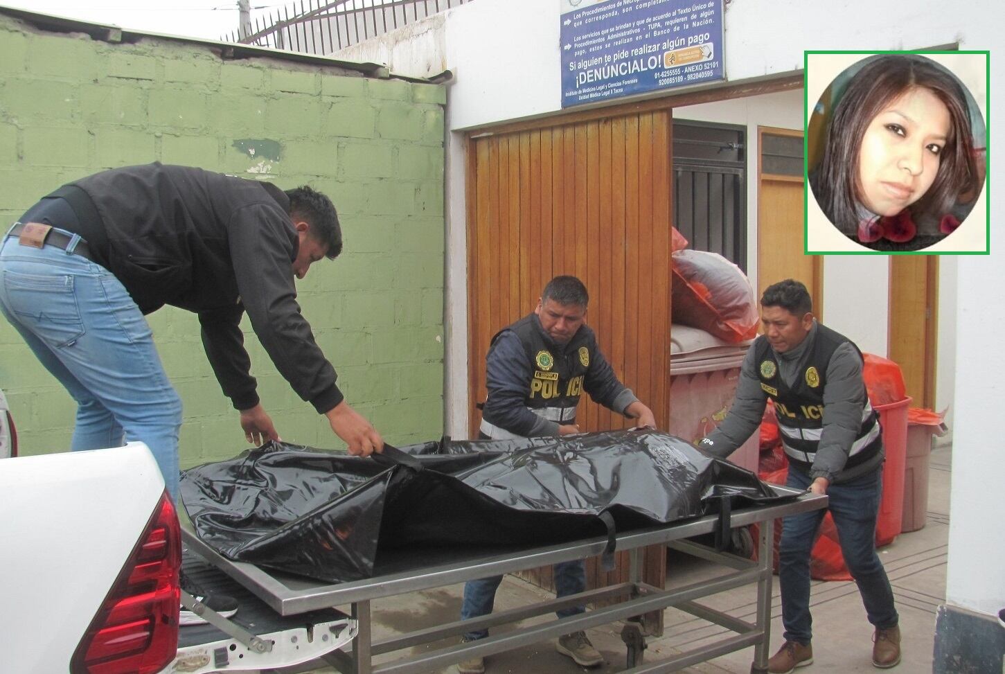 Policías del Depincri llevaron el cuerpo de la mujer a la morgue y con la autopsia se conoció que recibió 48 puñaladas