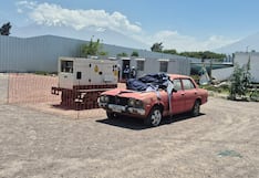 Auto abandonado por médico hace cinco años retrasa obra de contingencia del Iren Sur en Arequipa