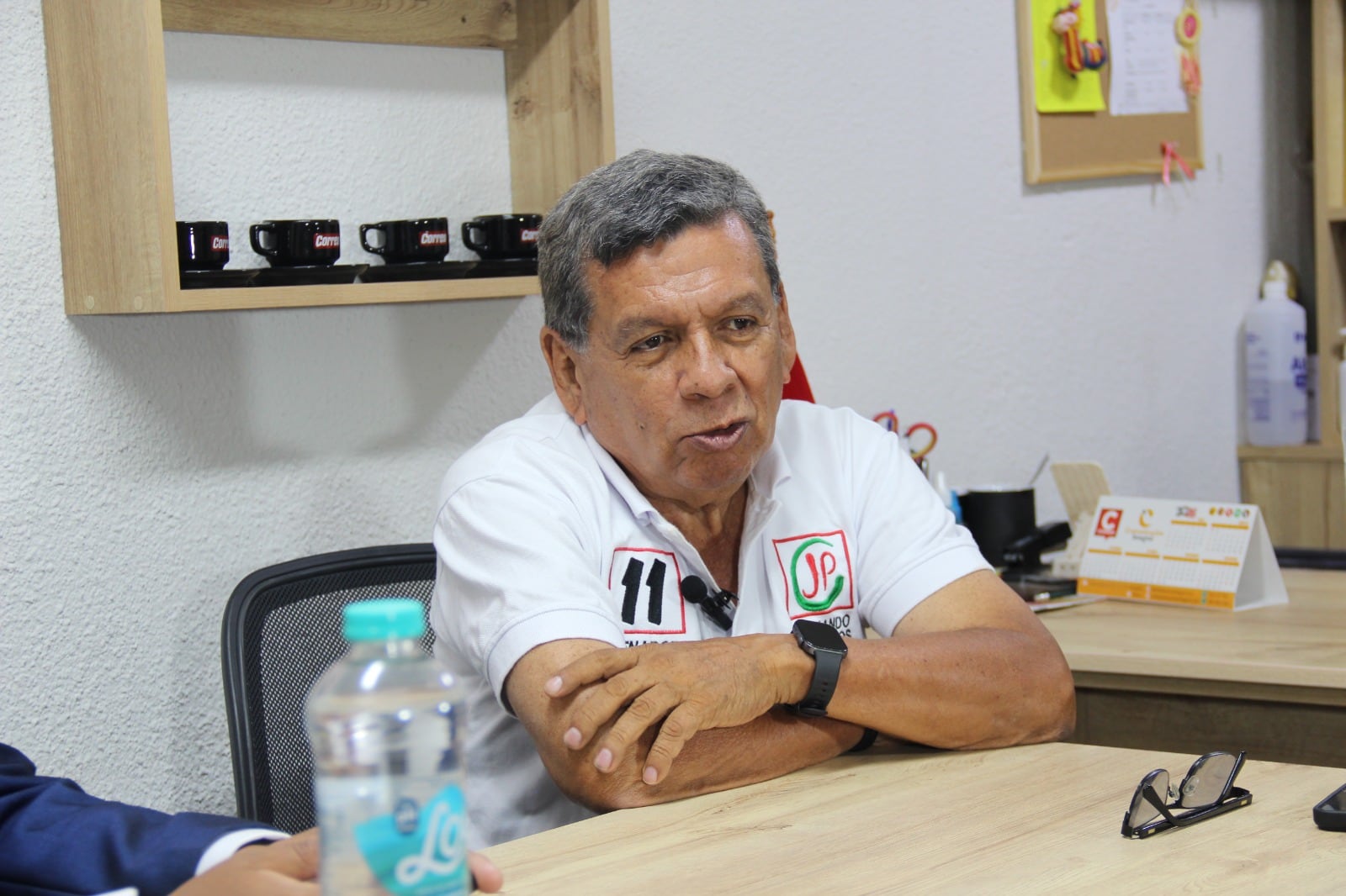 Candidato al Senado estuvo en Arequipa. (FOTO: Paúl Flores)