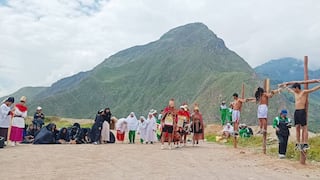 Arequipa: estudiantes escenifican la pasión de Cristo en Cotahuasi, La Unión