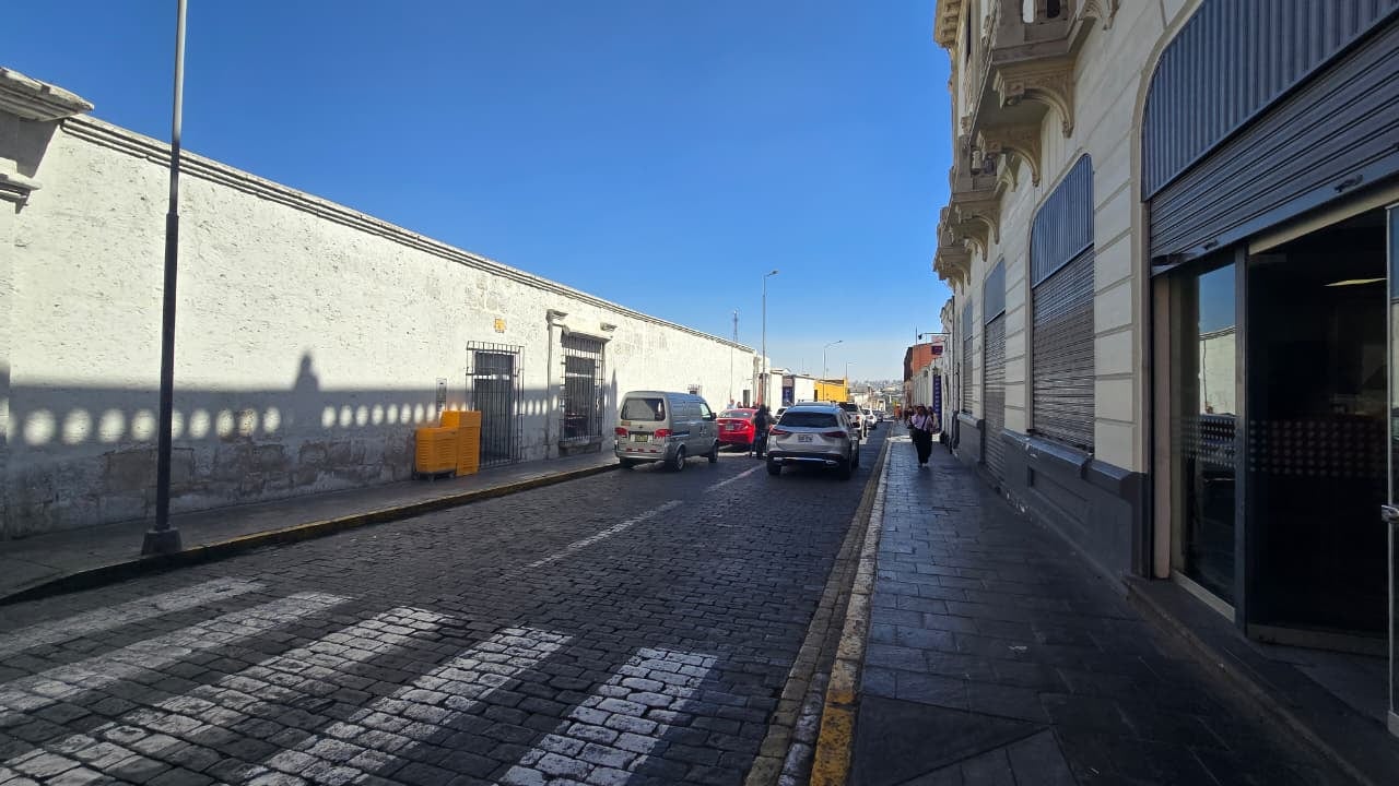 Calle San Jose, en el Cercado de Arequipa. (Foto: Yunsu Pariapaza/@photo.gec)