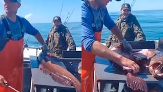 ¡Para no creer! Pescador encuentra una botella de Whiskey dentro de uno de sus pescados