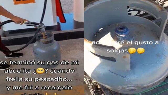 Recarga balón de gas en un grifo y se preguntan si es legal