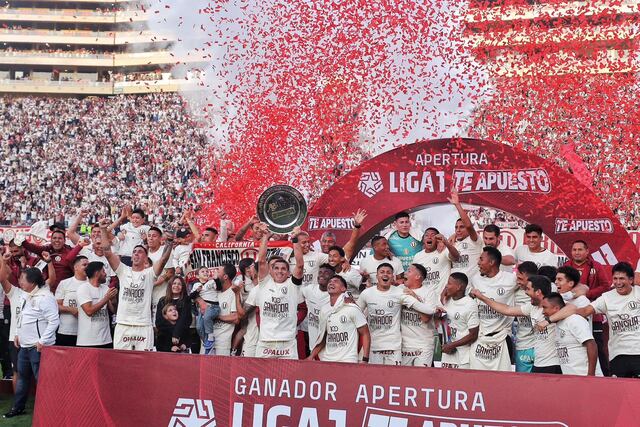 Universitario de Deportes es el campeón del Torneo Apertura de la Liga 1 - 2024 tras golear 4-0 a Los Chankas en la fecha 17 del certamen. (Foto: Joel Alonzo /@photo.gec)