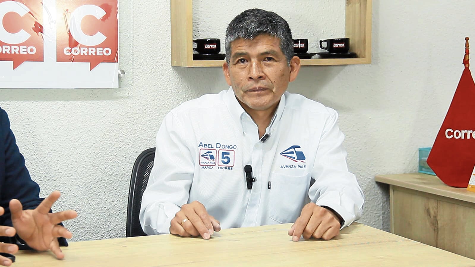 Abel Dongo, candidato a diputado por el partido político Avanza País (Foto: Paul Flores)