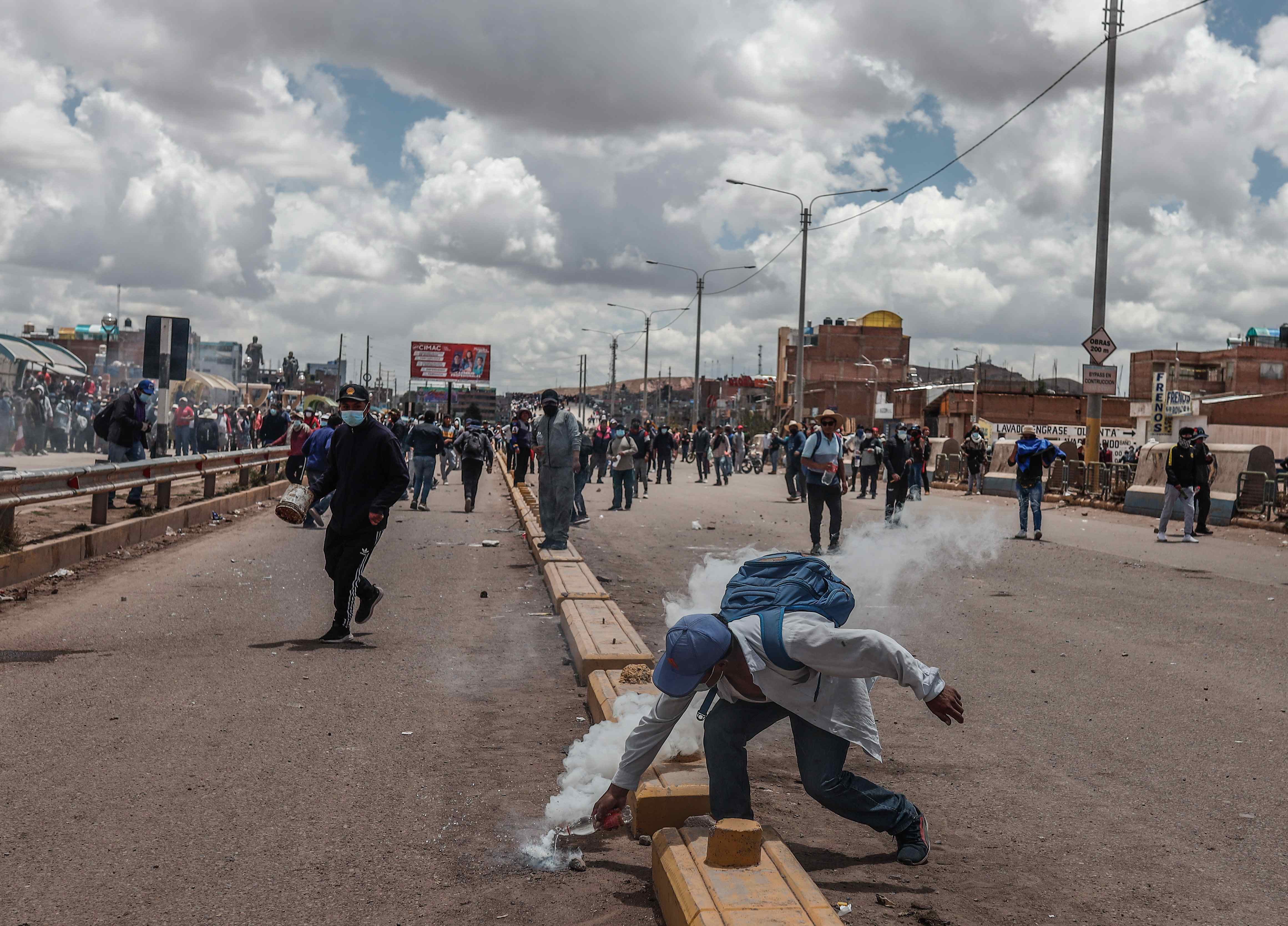 Empresarios se vieron perjudicados por el bloqueo de carreteras. (Foto: GEC)