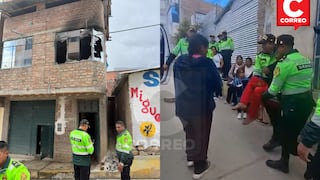Huancayo: Valientes policías rescatan a un menor atrapado en una vivienda en llamas