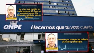 Audio revela caos logístico en ONPE: Material electoral mojado, sin embalaje y rutas definidas a último minuto