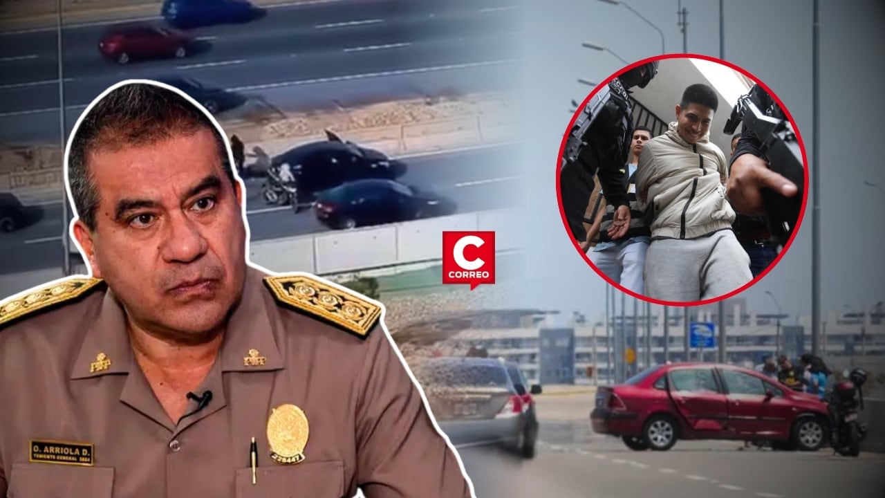 Óscar Arriola afirma que labor continua de la PNP permitió capturar a implicados de robo en la Costa Verde. Composición: Diario Correo.