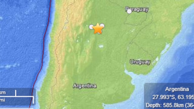 Argentina soportó terremoto de 6,3 grados