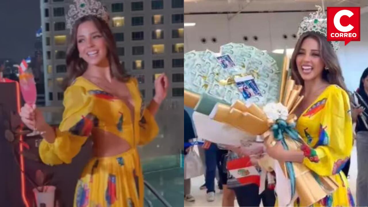 Luciana Fuster fue recibida entre gritos de alegría y admiración por sus fanáticos tailandeses