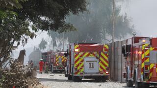 Minsa informa que 16 personas fueron hospitalizadas tras incendio en Lurín