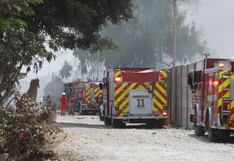 Minsa informa que 16 personas fueron hospitalizadas tras incendio en Lurín