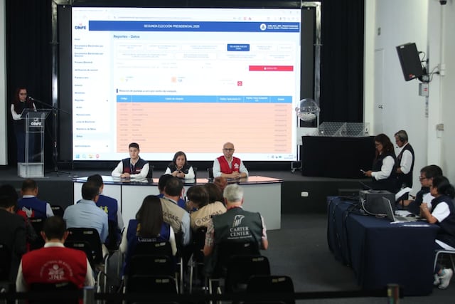 ONPE realiza simulacro nacional para probar sistema de cómputo de la segunda vuelta electoral (Fotos: Jesús Saucedo/GEC)
