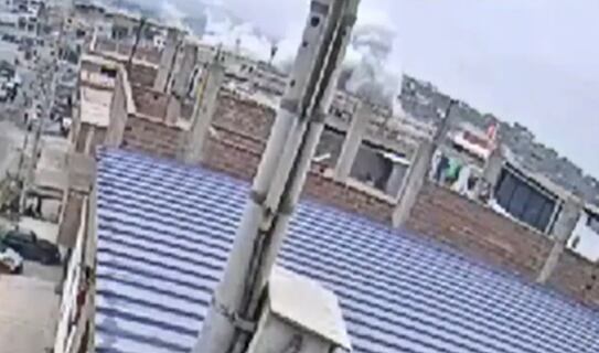 Deflagración en VMT. (Foto: captura de pantalla)