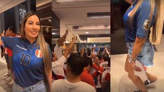 Esposa de Christian Cueva se roba el show bailando huaynito en banderazo a la selección peruana (VIDEO)