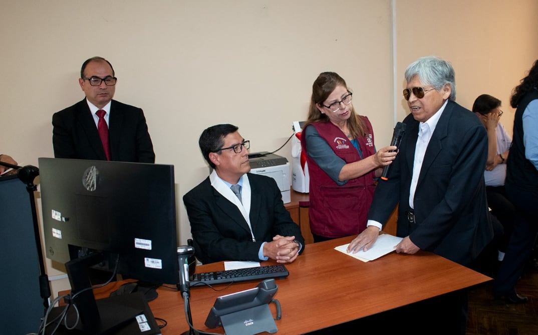 Dicho sistema ya se implemento en la Corte de Arequipa. (FOTO: Difusión)