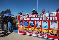 Puno: Familiares de las víctimas del 24 de junio del 2011 protagonizan plantón exigiendo justicia