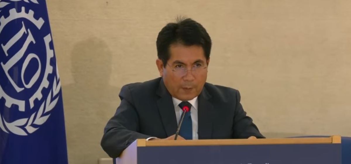 Luis Villanueva Carbajal, presidente de la CGTP, a favor de reorganizar los feriados. Foto: GEC.